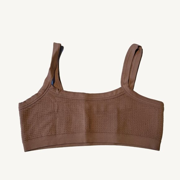 Garage Waffle Bralette Top Mauve Purple Color Size Small - Picture 1 of 7